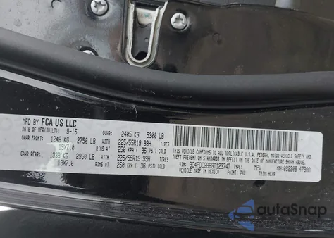 2016 Dodge Journey Crossroad Plus from USA, damaged, VIN 3C4PDCGB8GT123747